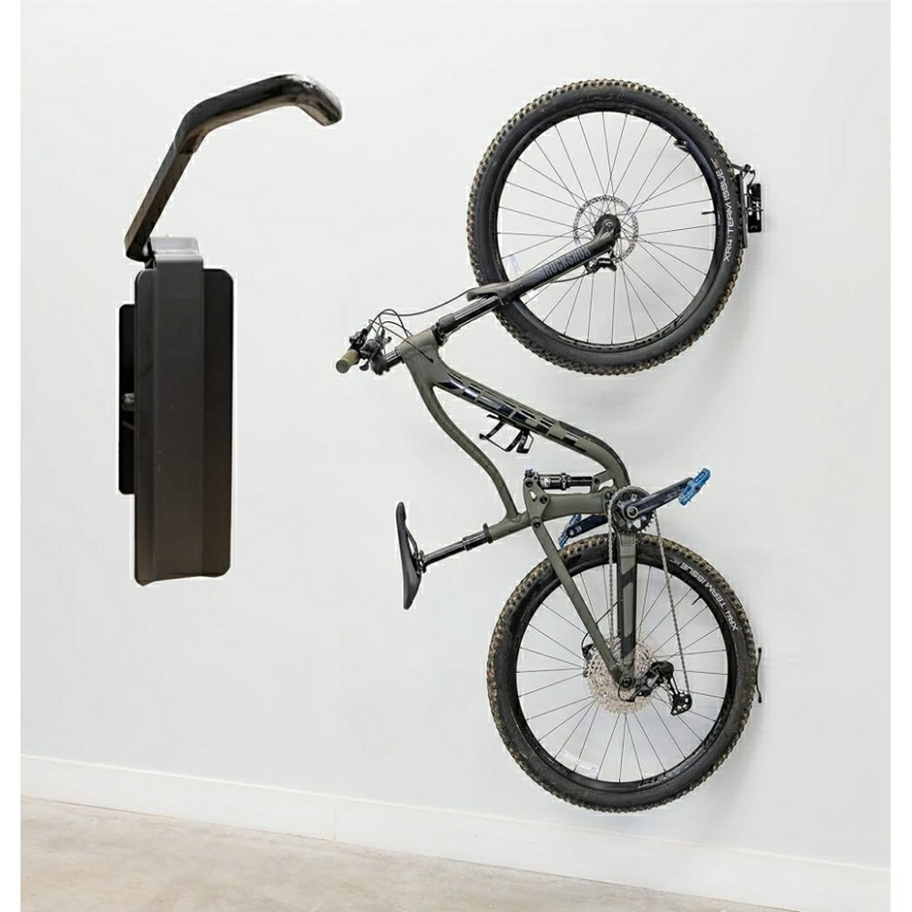 Wall-Mounted Black Bike Storage Rack - PACK OF 2